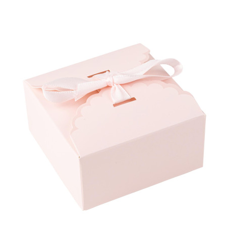 10 boîtes festons "rose...