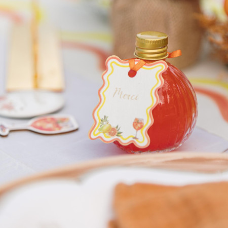 Fiole en verre "boule" - 7 cm