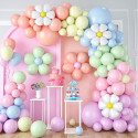 Kit pour guirlande de ballons "fleurs pastel"  - 102 ballons