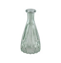Vase facette en verre "vert sauge" - 14,5 cm