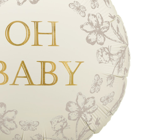 Ballon mylar rond Oh Baby