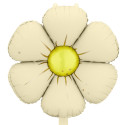 Lot de 4 ballons mylar "fleur crème" - 45 cm