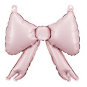 5 mini ballons mylar "nœud rose" - 25 cm
