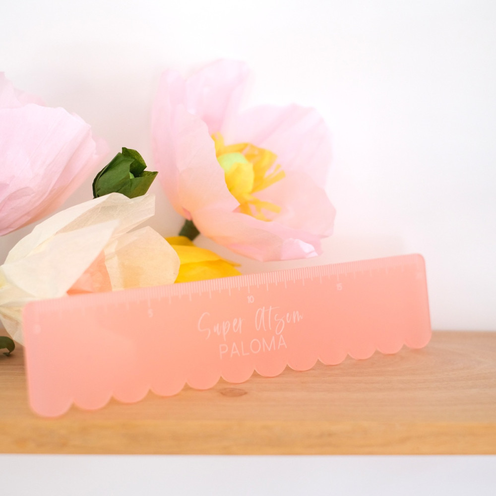 Règle en plexiglas personnalisable "feston"