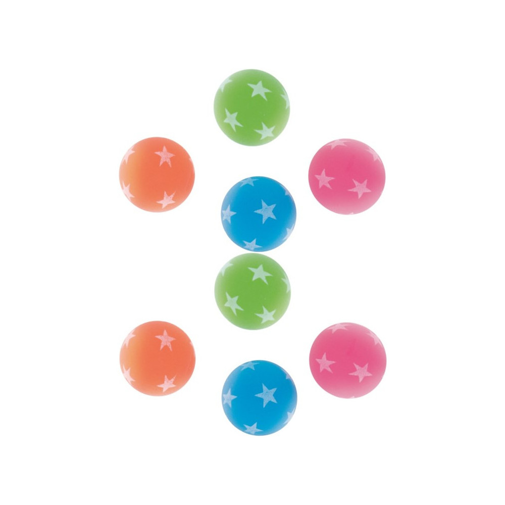 8 jouets "balles rebondissantes"