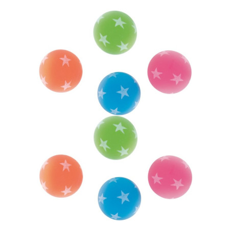 Lot De 8 Balles Rebondissantes Iridescentes - Diamètre 3 Cm - Pour Pochette Cadeau, Fête D'anniversaire, Jeux Enfants - 6