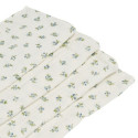 4 serviettes en gaze de coton "petites fleurs"