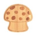 Assiettes en bambou "champignon" - 19 cm