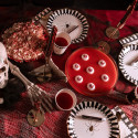 6 assiettes "Spider Halloween" - 23 cm