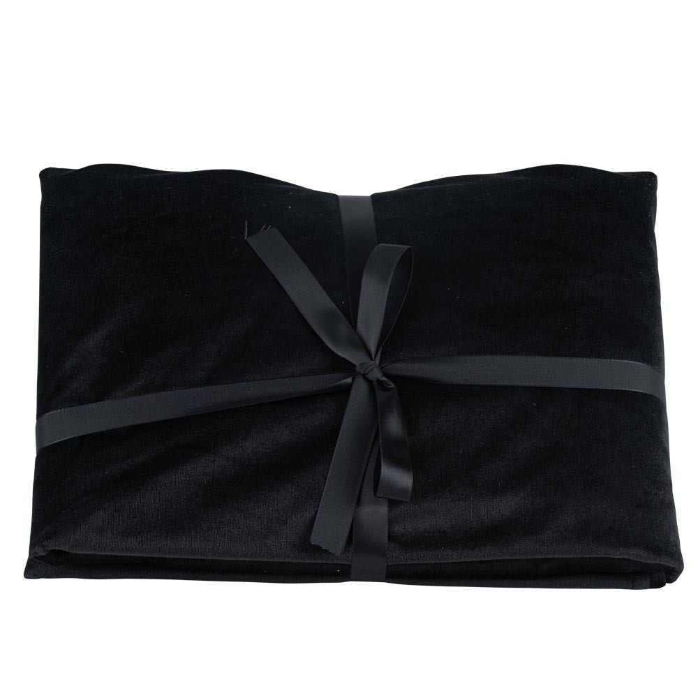 Nappe noire en velours - 240 cm
