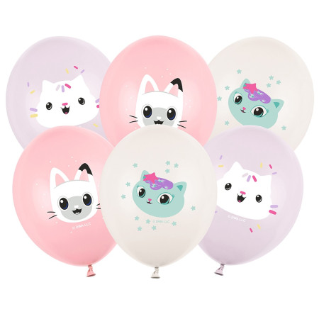 6 Ballons 30 cm - "Gabby et...