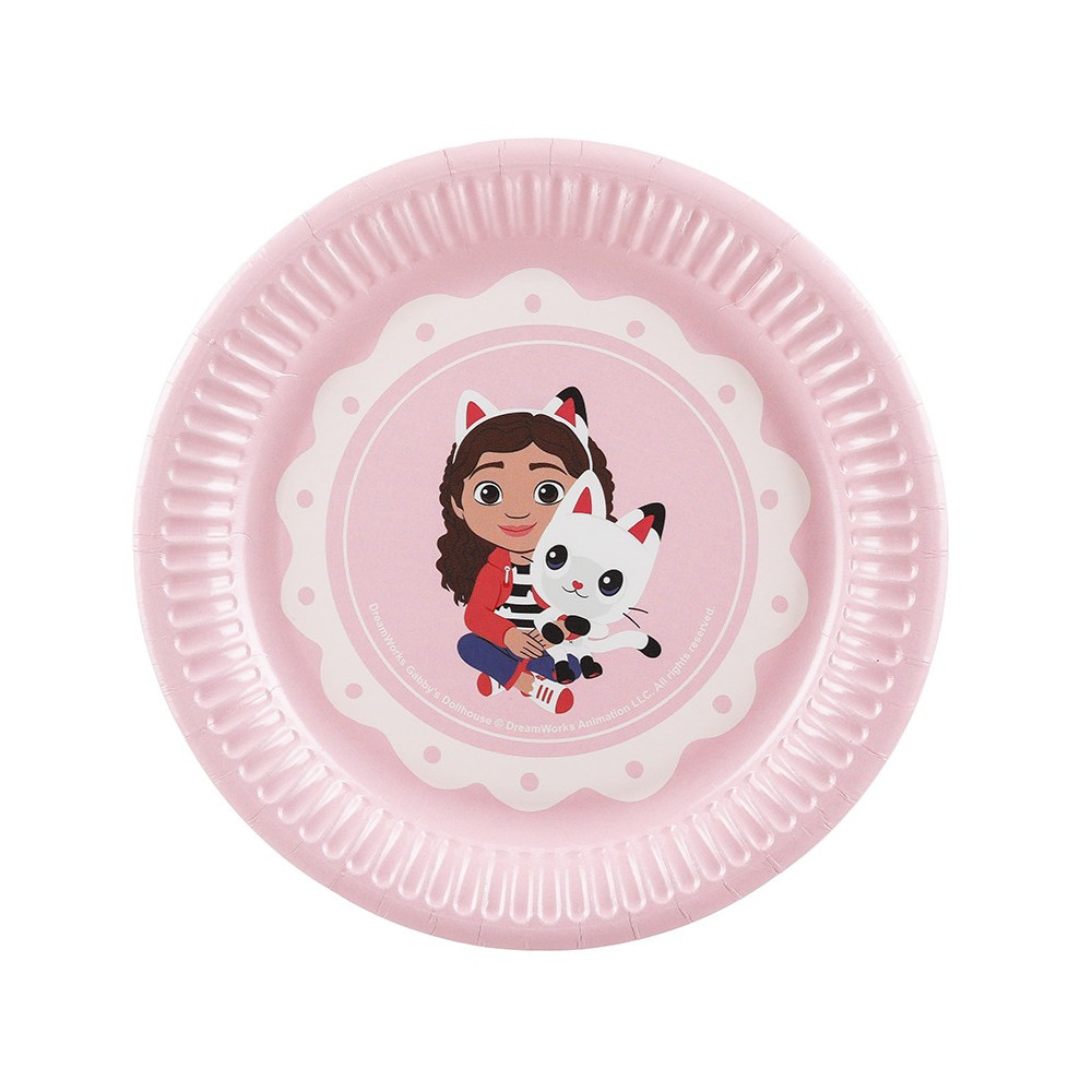 6 assiettes "Gabby et la maison magique" - 18 cm
