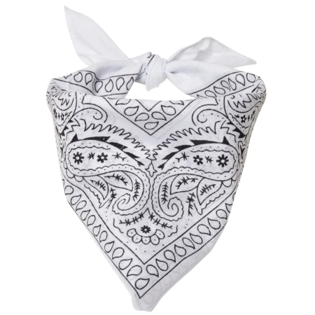 Bandana blanc "Cow-boy"