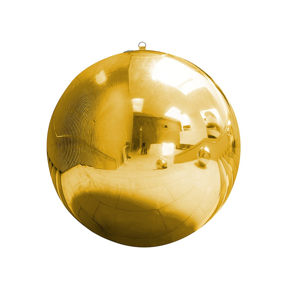 Ballon boule miroir réutilisable "dorée" - 120 cm