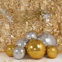 Ballon boule miroir réutilisable "argent" - 60 cm