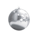 Ballon boule miroir réutilisable "argent" - 60 cm