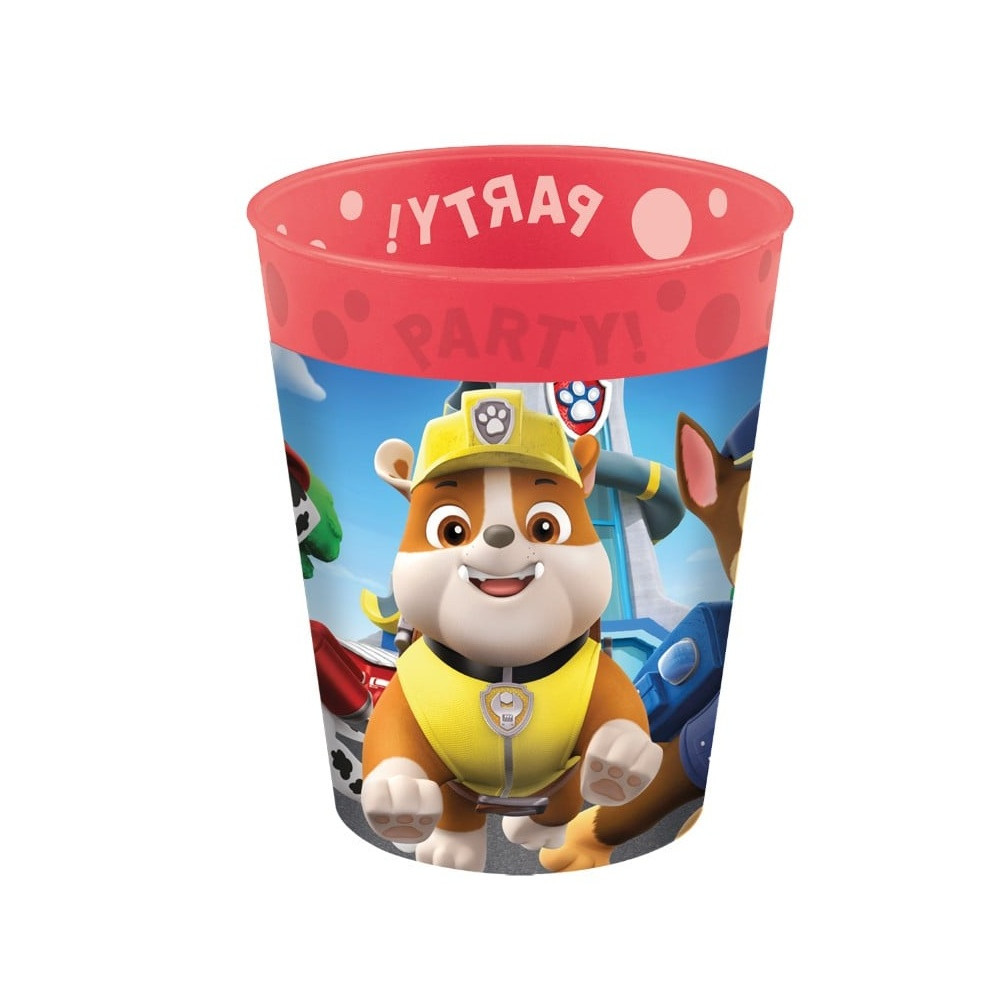 4 grands gobelets réutilisables "Pat Patrouille" - 250 mL