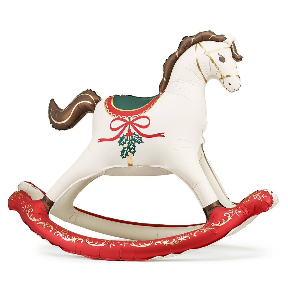 Ballon mylar XXL "cheval à bascule" - 118 cm