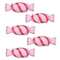 5 ballons "bonbon rose" - 40 cm