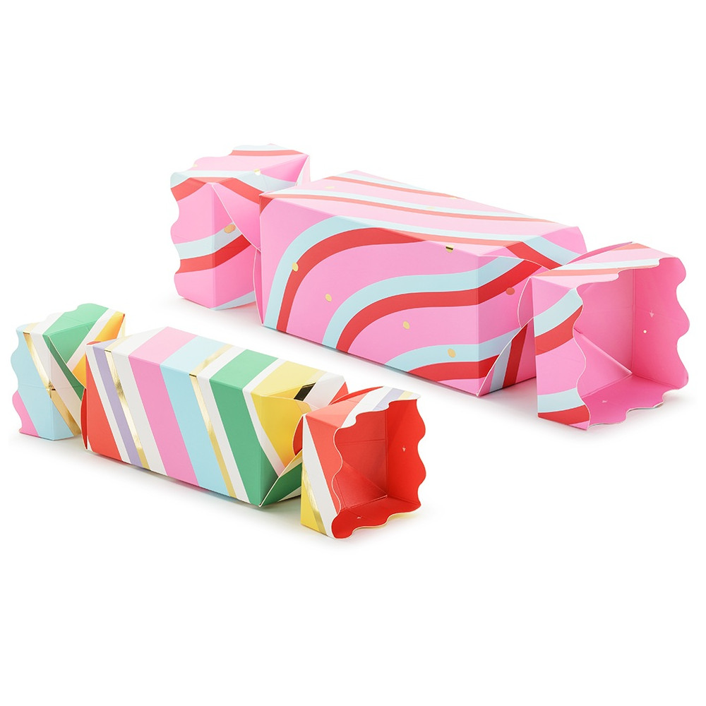 2 grandes boîtes "bonbon" - 47 cm