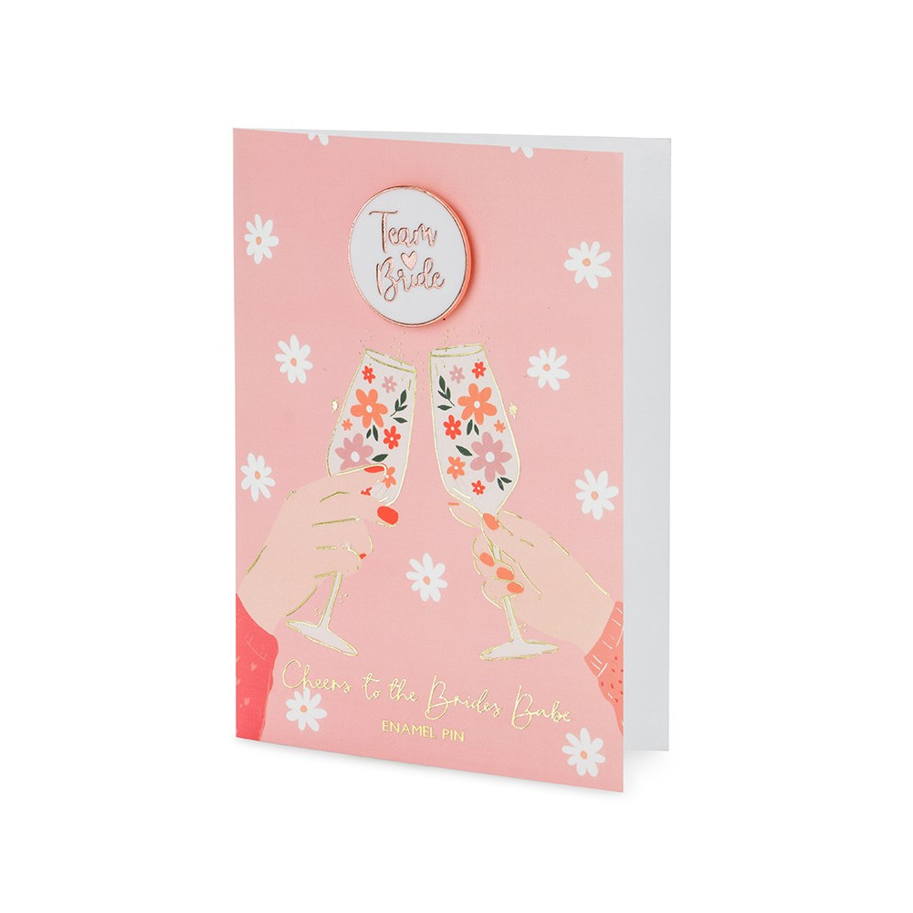 Pin's + carte "Team bride"