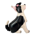 Ballon mylar sur pied "chien border collie" - 92 cm