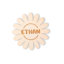 Petite décoration personnalisée "marguerite" - Option badge ou aimant