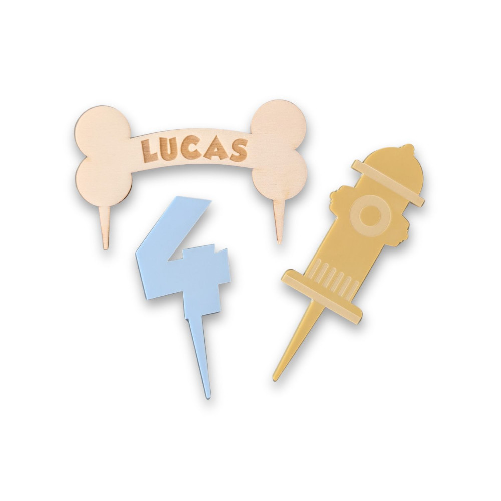 Pics à gâteaux personnalisés "Pat'Patrouille"