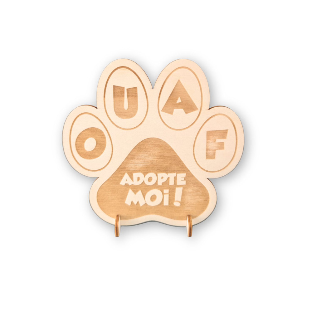 Panneau sur pieds "Adopte-moi Pat'Patrouille"