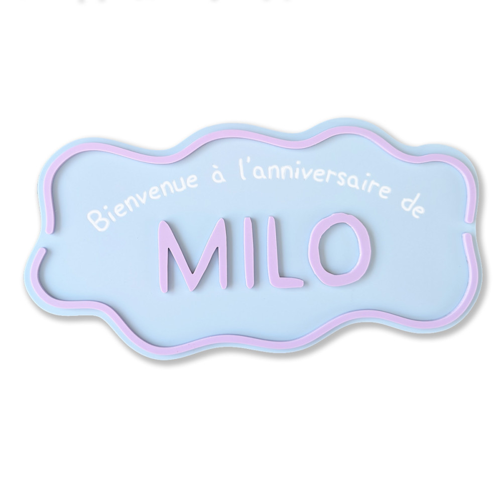 Panneau plexiglas personnalisée "Peppa Pig" - 30 cm