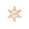 Petite décoration personnalisée "Shérif" - Option badge ou aimant
