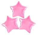 3 minis ballons étoile rose vif - 45 cm