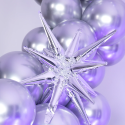 Ballon étoile argent 3D - 40 cm