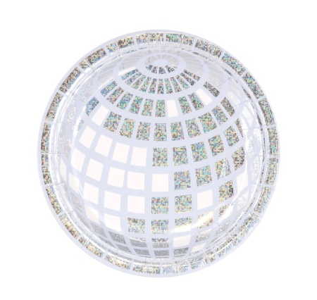 6 assiettes "boules à...