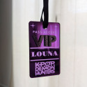 Badge VIP personnalisé miroir violet "Kpop Demon Hunters"