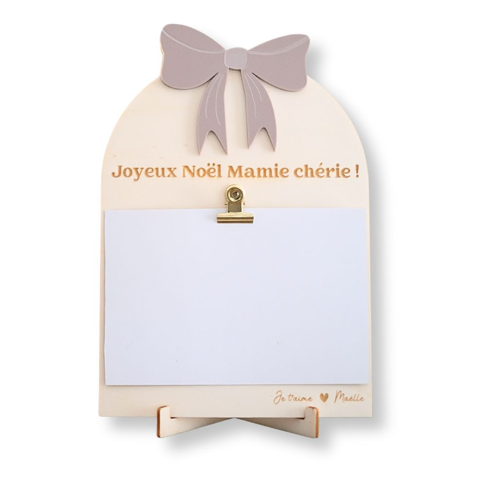 Cadre photo personnalisable "Petit nœud"