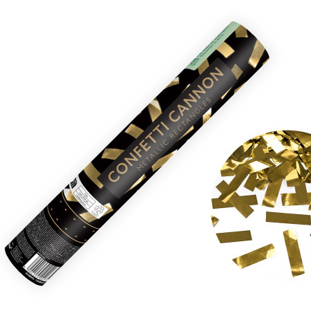 Canon à serpentins dorés -...