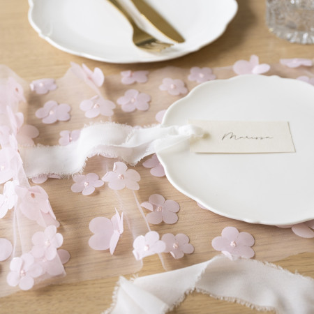 Chemin de table Fleurs -...