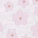 Chemin de table Fleurs - rose clair