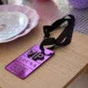 Badge VIP personnalisé miroir violet "Kpop Demon Hunters"