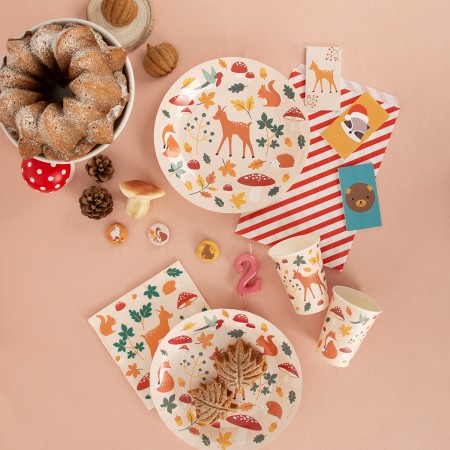 8 assiettes "animaux de la...