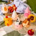 6 chapeaux de fête "animaux de la ferme"
