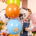 6 ballons "animaux de la ferme"