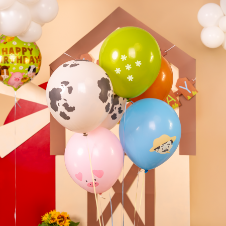 6 ballons "animaux de la...