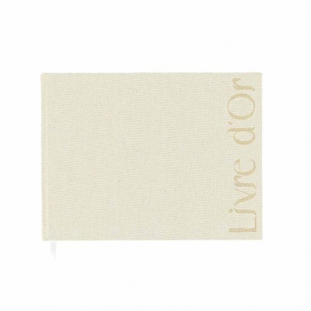 Livre d'or "lin et gold"