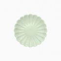 8 assiettes menthe "fleur" - 18 cm
