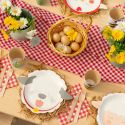 6 assiettes "animaux de la ferme" - 27 cm