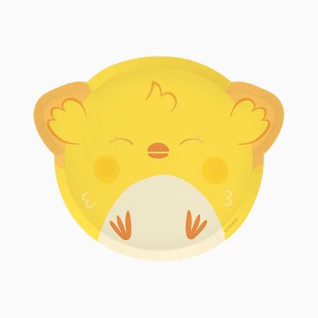 6 assiettes "animaux de la ferme" - 25 cm