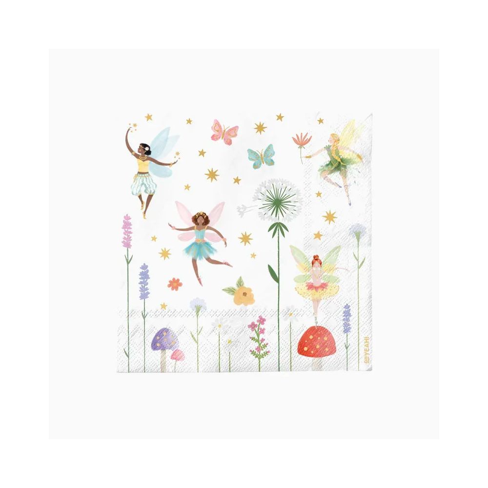 20 serviettes "fairy" - 16,5 cm