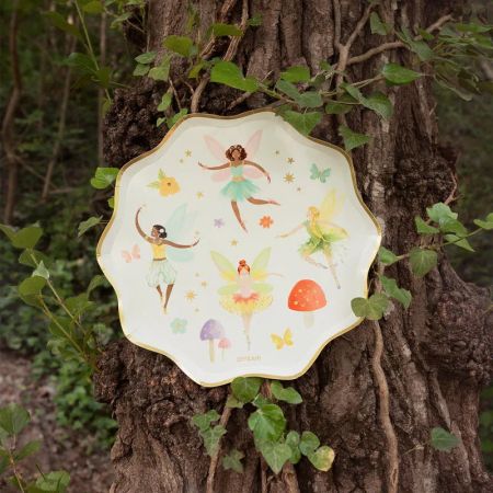 6 assiettes "fairy" - 23 cm